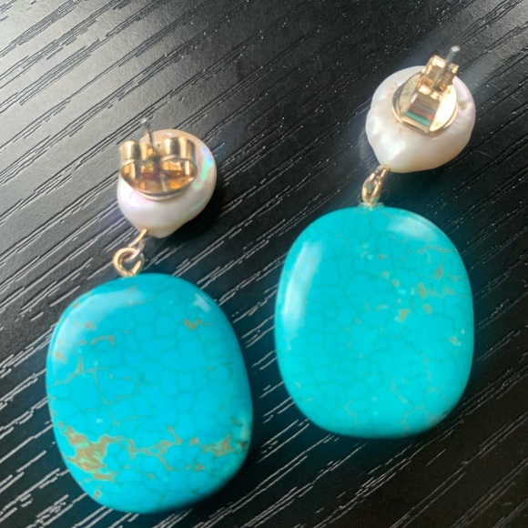 New Anthropologie Eloise Pearl Drop Earrings - Picture 4 of 5